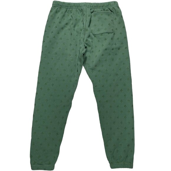 Octobers Very Own All Over Embroidered Monogram Sweatpants Green mens size S - Picture 2 of 9